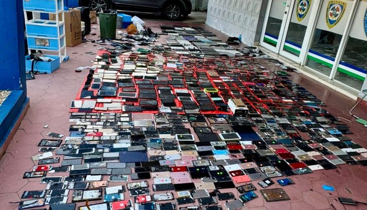 Dispositivos electrónicos recuperados en Santiago