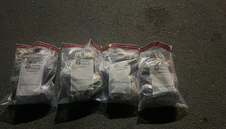 Droga incautada en Peravia.