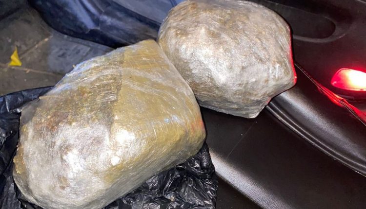 Droga ocupada en operativo en San Juan.