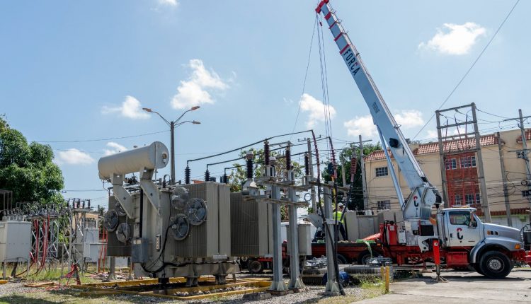 Transformador instalado en Madre Vieja, en San Cristóbal.