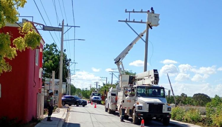 Trabajos de Edesur en Pedernales