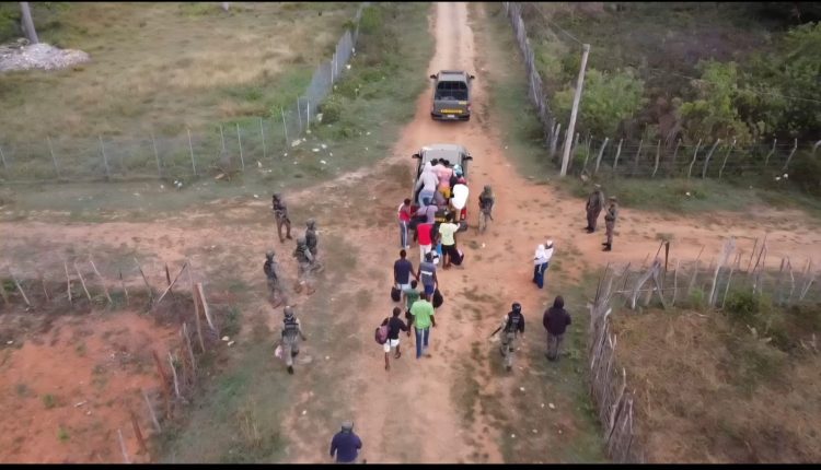 Indocumentados detenidos en Santiago Rodríguez.