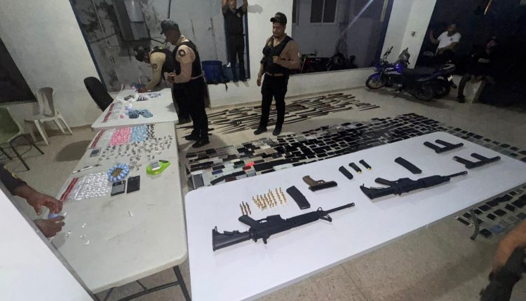Armas ocupadas en operativos en la provincia Duarte.
