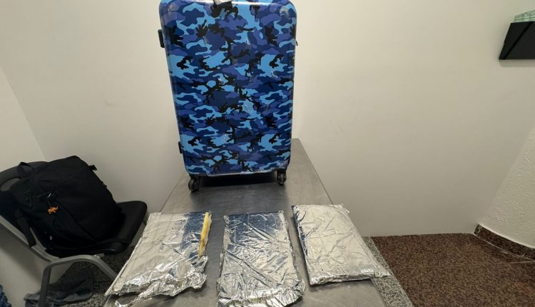 Droga decomisada a español en el AILA.