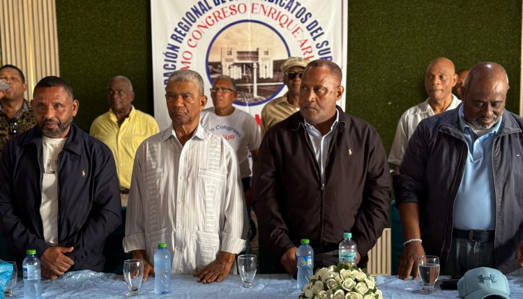 Jacobo Ramos participa en Congreso de la Federación Regional de los Sindicatos del Sur.