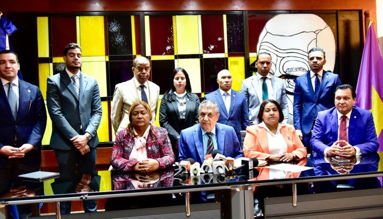 Representantes del bloque de diputados del PLD.