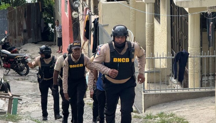 El detenido en operativo en Villa Riva.