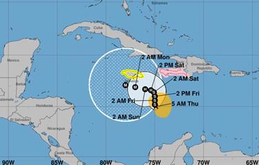 Tormenta de Melissa rumbo a Haití y Jamaica.