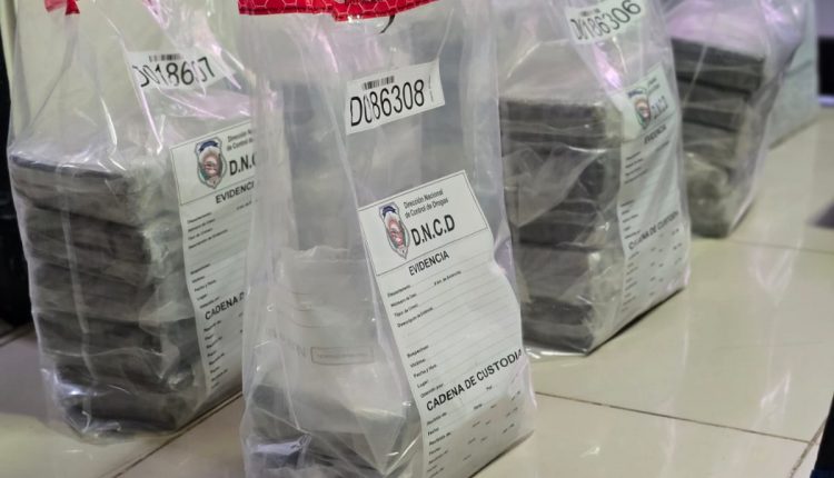 Droga incautada en operativo de la DNCD.