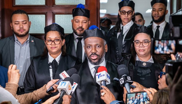 Wilson Camacho y fiscales actuantes en el caso de SeNaSa.