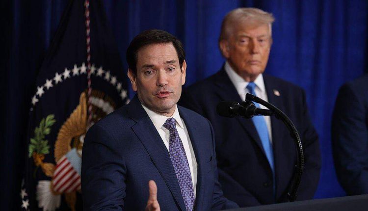 Marco Rubio y Donald Trump.