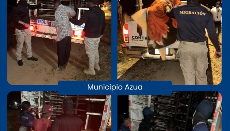 Indocumentados detenidos.