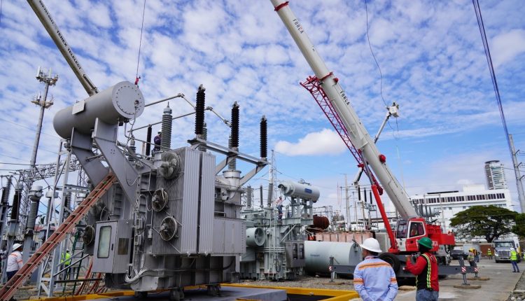 Transformador instalado en el Distrito Nacional.