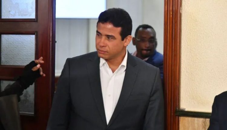 Adán Cáceres cuando acude a audiencia.