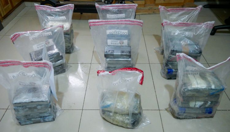 Droga incautada por la DNCD.