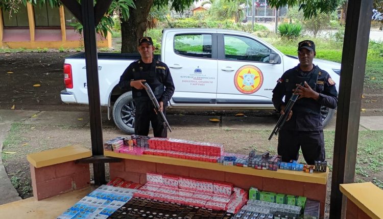 Cigarrillos incautados en operativos en Santiago.