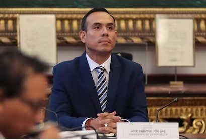 José Jerí, destituto presidente.