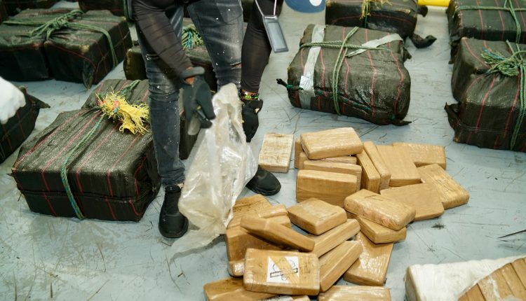 Cocaína incautada en Caucedo.