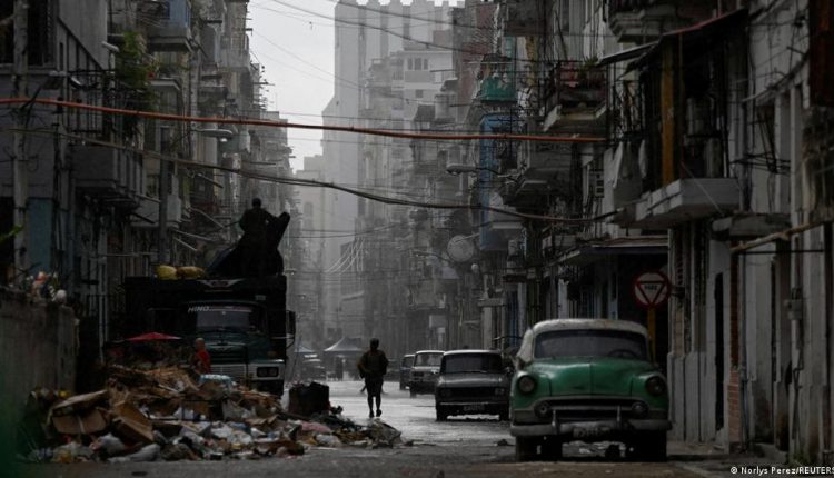 Interrupción eléctrica en Cuba.