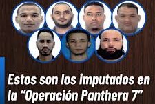 Imputados por decomiso de 10 toneladas de cocaína durante Operación Panthera 7.