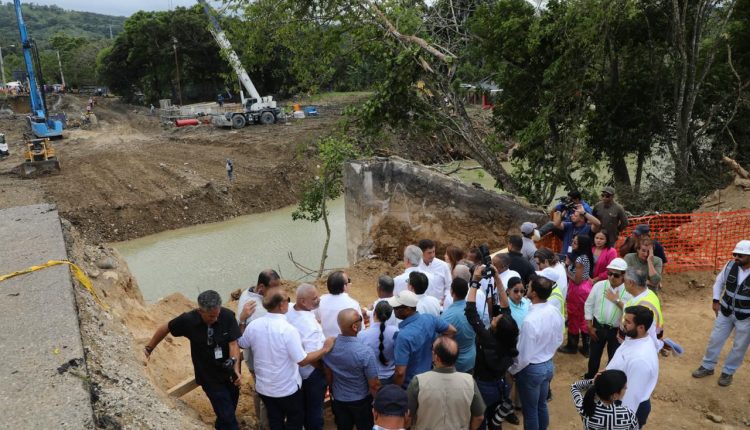 Abinader supervisó daños en Puerto Plata por las lluvias.