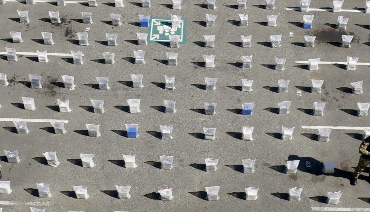 Droga incautada en Pedernales.