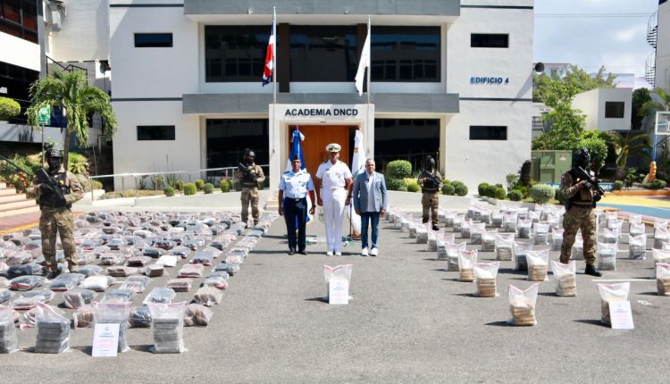 Droga ocupada en operativo en Pedernales.