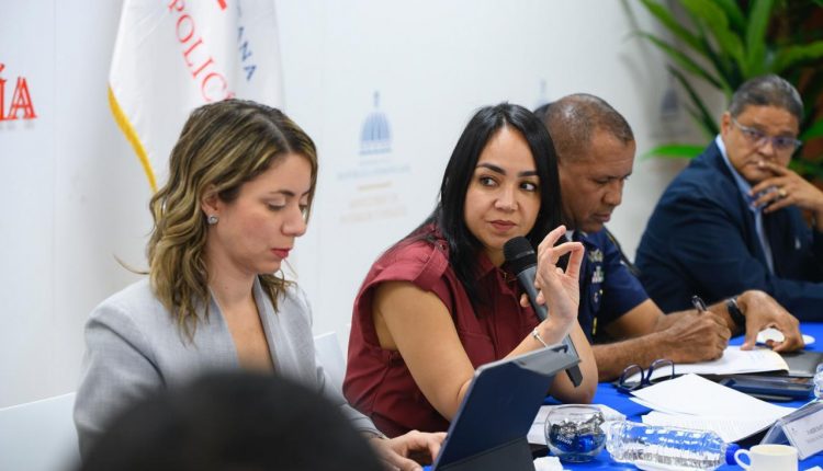 Faride Raful habla en actividad sobre protección ciudadana.
