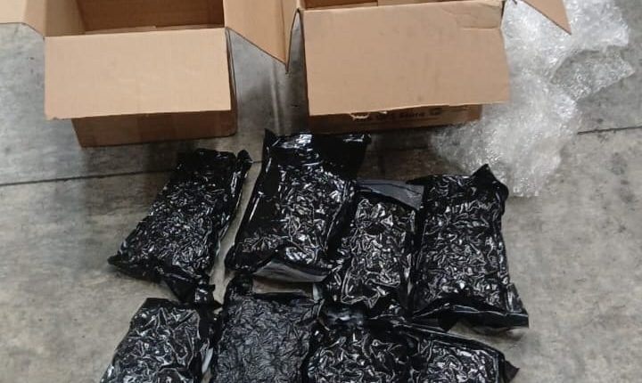 Marihuana ocupada en el AILA.