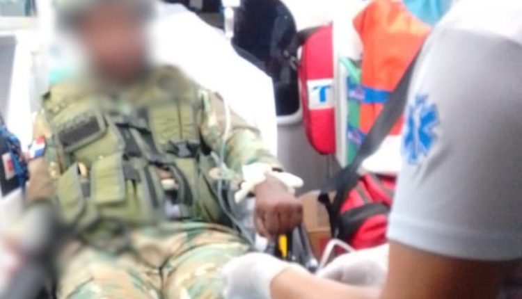 El herido fue el sargento Aramis Recio Recio.