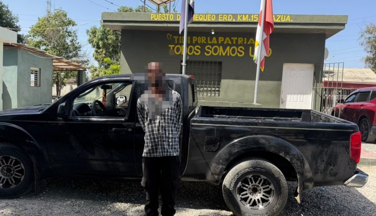 Detenido con droga en camioneta.