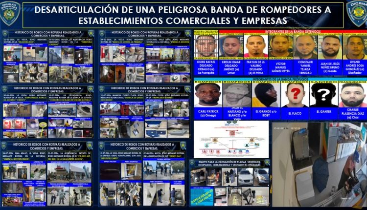 Policía ofreció detalles de detenidos y forma de operación del grupo desmantelado.
