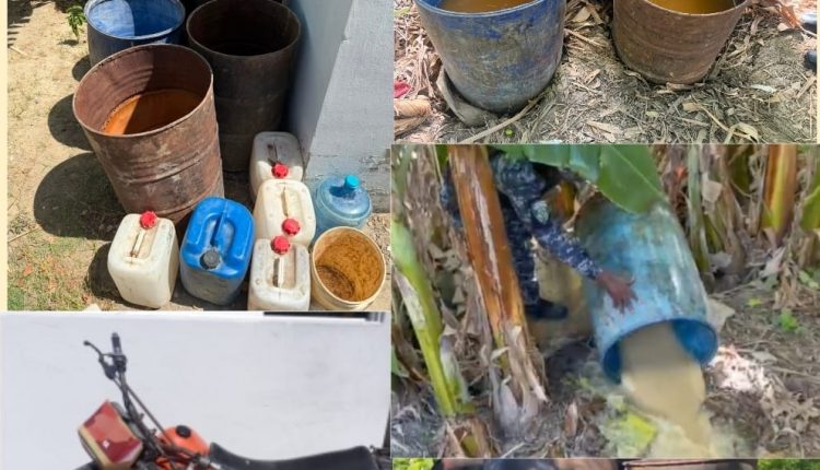 Fábrica de ron adulterado fue desmantelada.