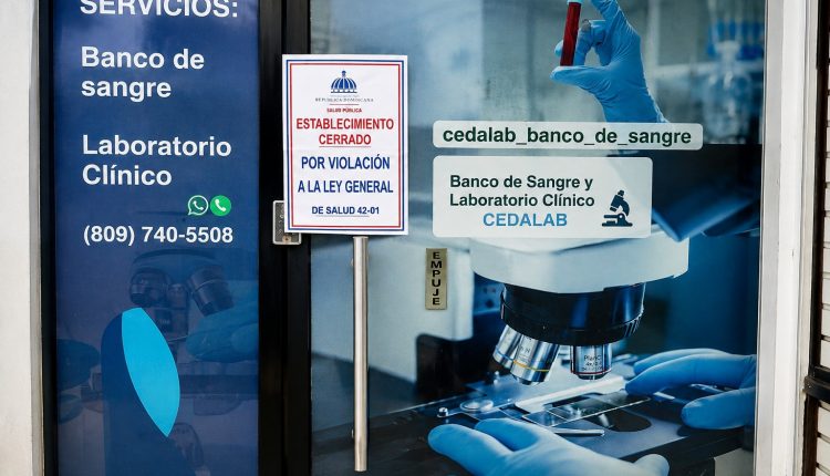 Banco de sangre cerrado.