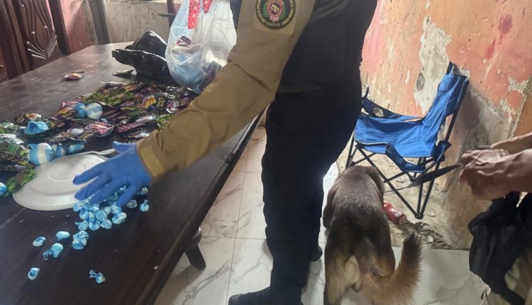 Droga ocupada en operativo en Santo Domingo Norte.