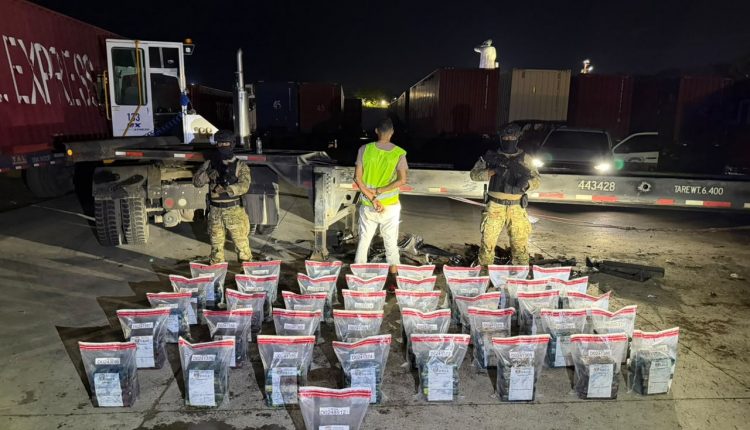 Detenido con cocaína.