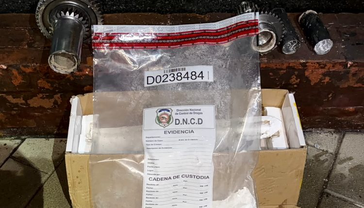 Cocaína incautada en AILA.